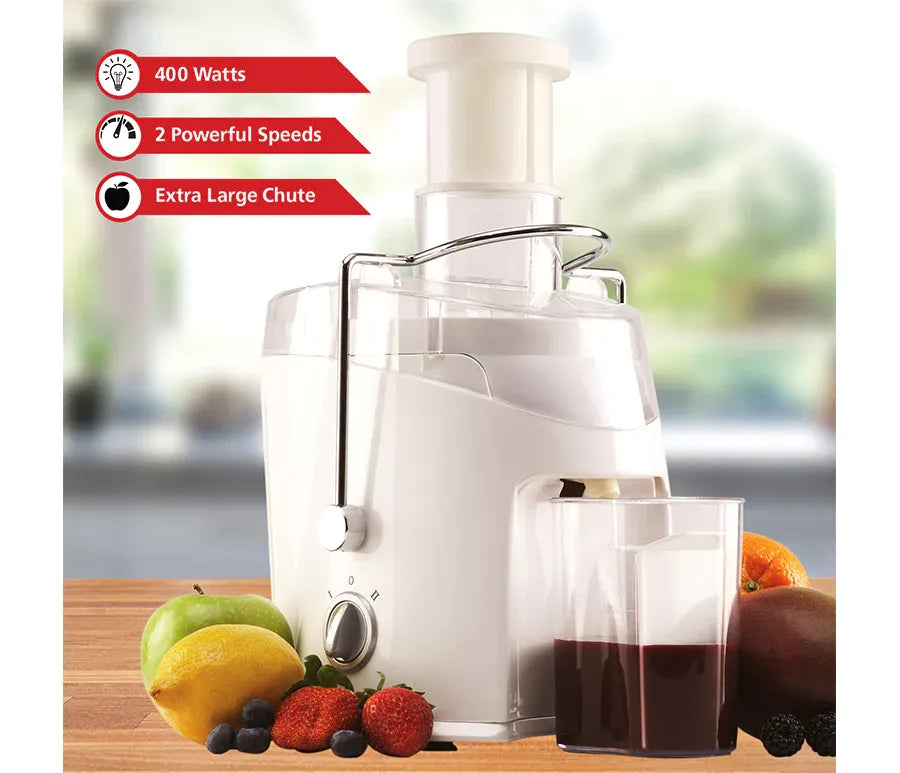 UAE Lot Saachi’s Original Slow Juicer, 400w 2-Speed Juice Extractor with Graduated Jar