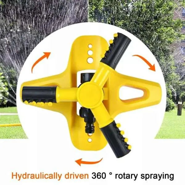 New 360 Degree Automatic Rotating Garden Lawn Sprinkler Covering Large Area