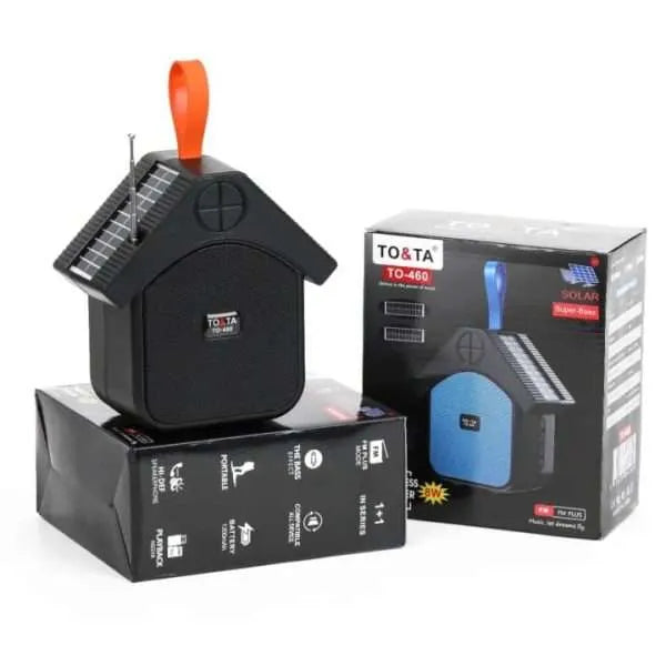HS-3481 New style Double solar pocket audio system portable stereo speaker woofer speakers