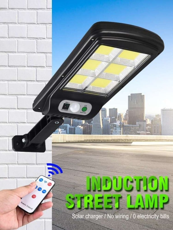 Security Street Solar LED Light With Infrared Sensor and Remote  | Imported