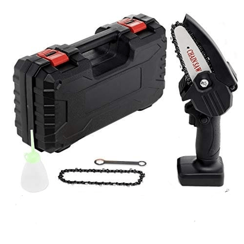 Cordless Rechargeable Chain Saw Household Small Handheld Rechargeable Electric Saw Wireless With Lithium Battery and Charger