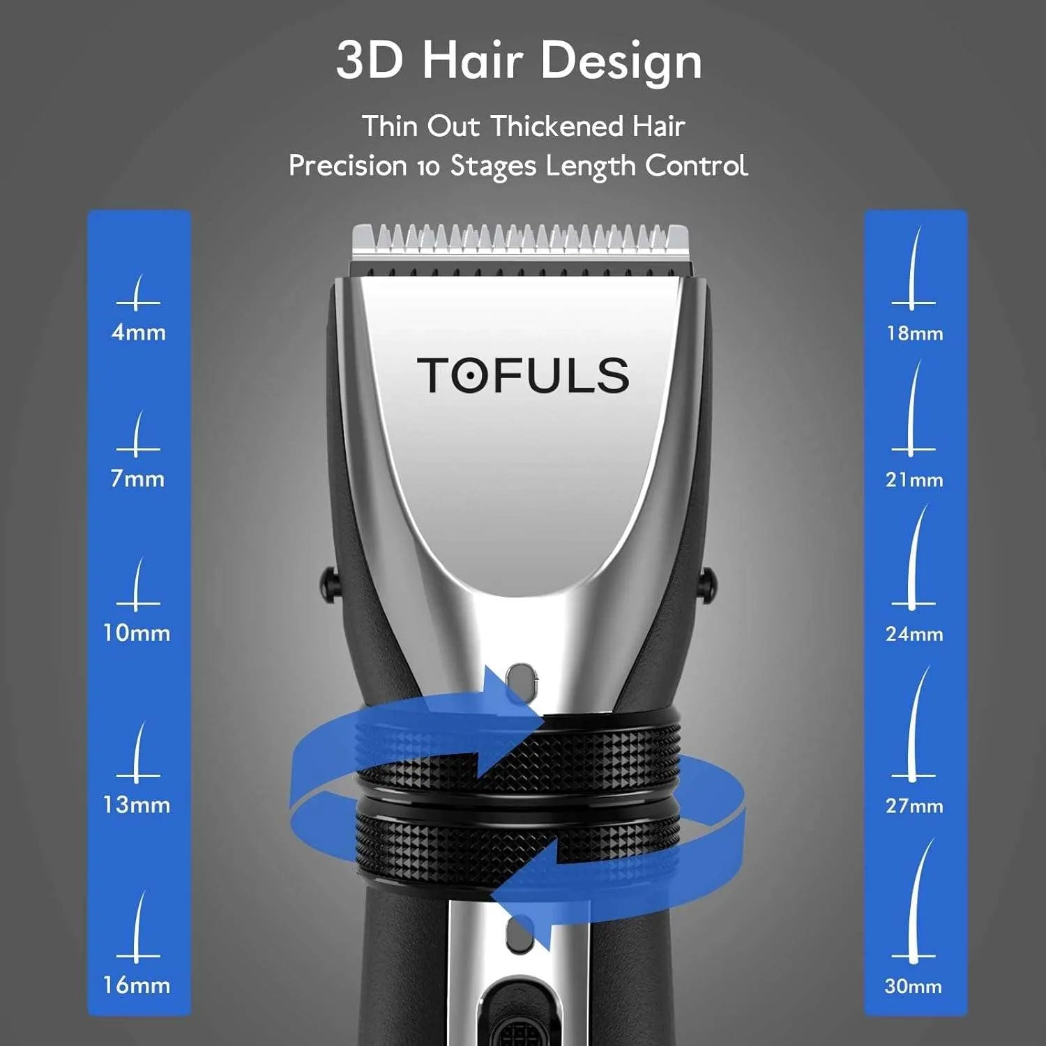 TOFULS Men’s Hair Trimmer Rechargeable Precision Hair Cutting Kit with Extra Blade | Amazon lot Imported