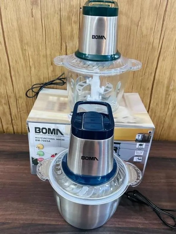 BOMA 3.0L Glass & Steel Bowl Food Processor Commercial Heavy Duty Electric Meat Grinder | Lot Imported