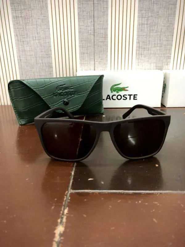 Lacoste 100% Original Wayfarer Polarized Scratch less Sunglasses Made in Italy Lot Imported