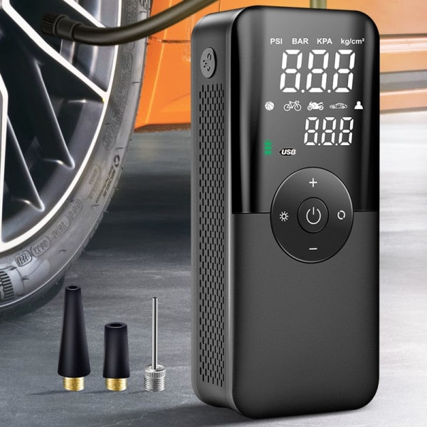 Rechargeable Lot Imported Digital Rechargeable Tire Inflator & Power Bank