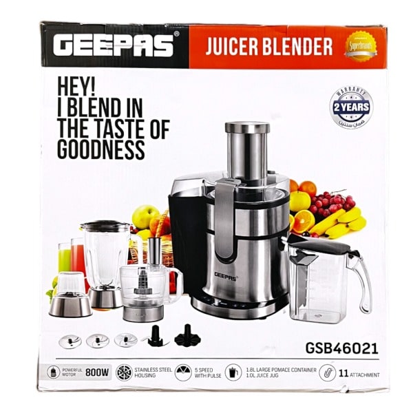 Geepas 11-in-1 Juicer Blender GSB46021