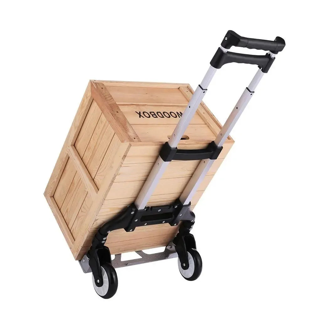 Trolley Foldable Luggage Hand Sack Truck Telescoping Handle Pull Rod Adjustable Height: 64-100cm/25.2-39.4in