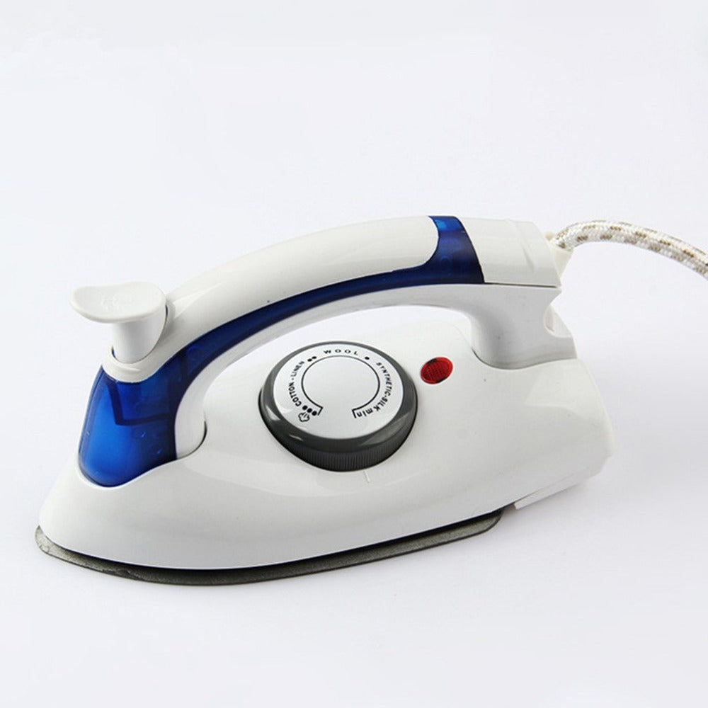 Palm Size Compact Size Foldable Handle Electric Steam Iron High Power Travel Use Baseplate Steam Iron