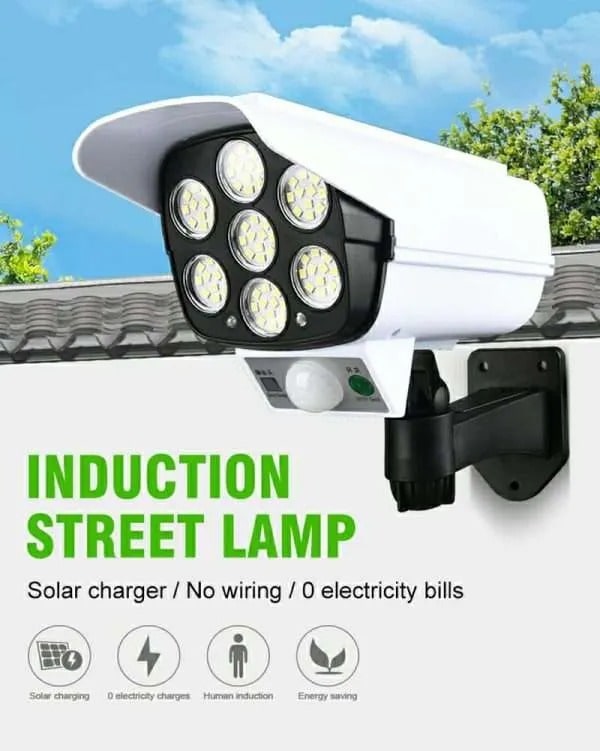 Fake CCTV Solar Street Light Light 3 Modes Remote Control | Imported