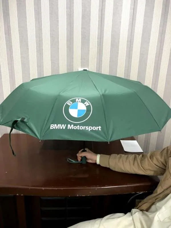 BMW Premium 12-Rib Auto Open & Auto Close Umbrella: Superior Quality, Ultimate Convenience