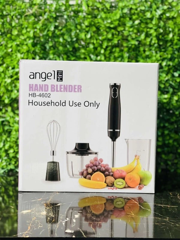 Uk Lot Imported Angle Plus Electric Multifunctional 4-in-1 Hand Blender Mixer and Chopper Set