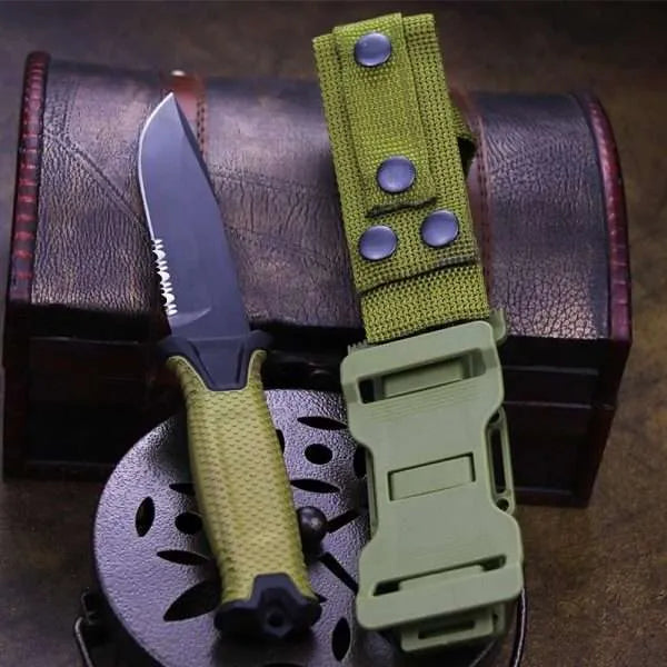 USA Army Green Half-tooth Tactical Knife  (Imported)