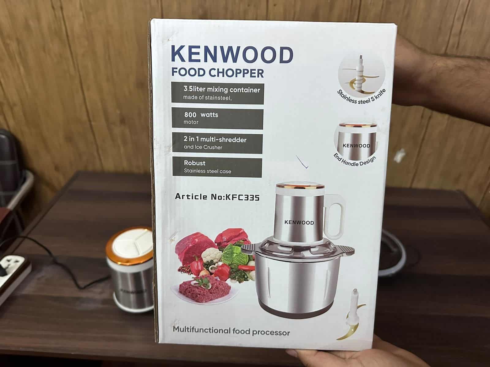 3.5 L Kenwood Multifunctional Electric Food and Meat Chopper 3 Speeds Levels Grinder Food Processor
