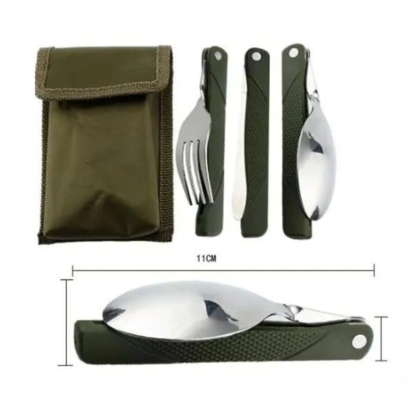 Foldable, Camping Cutlery Set