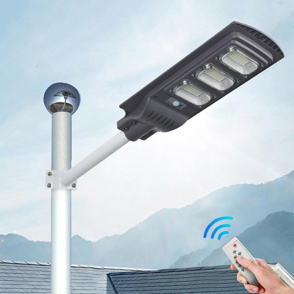 Led Solar Street Lights 180 Degree Intelligent Light Control Outdoor Sensor Flood Lamp With Remote Control LED Garden Light