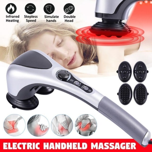 Intelligent Electric Heating Infrared  Double Head Full Body Massager for Pain Relief