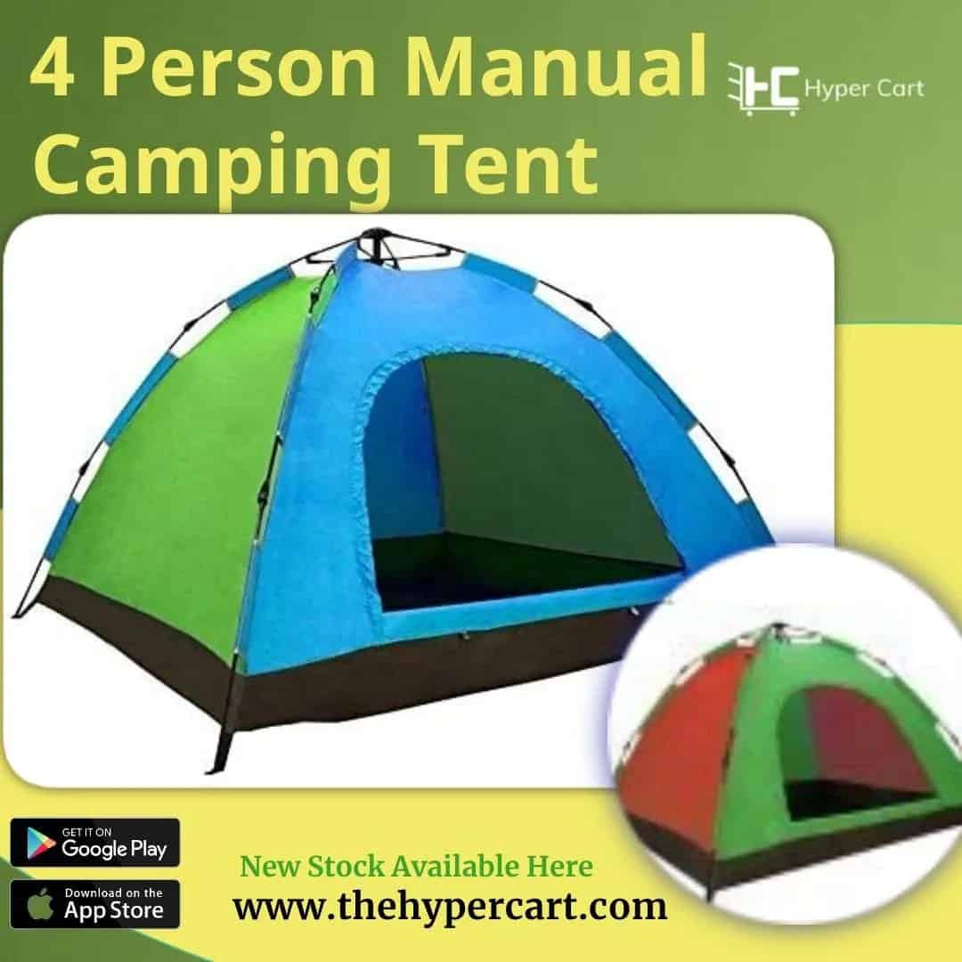 4 Person Manual Camping Tent