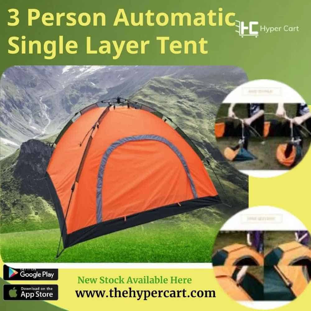 3 Person Automatic Single Layer Tent