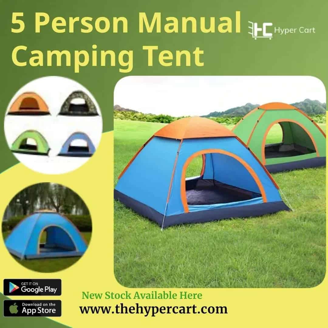 5 Person Manual Camping Tent