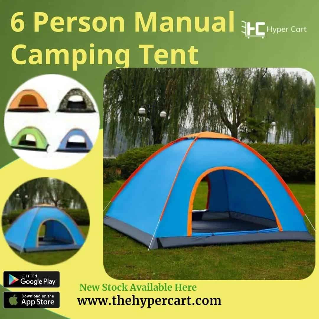 6 Person Manual Camping Tent