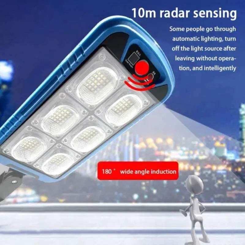 100W Solar Street Light Outdoor Security Light Wall Lamp Waterproof Remote Control