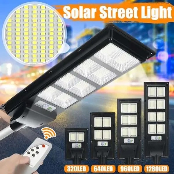 8 Panel LED Powerful Solar Light (13h backup)