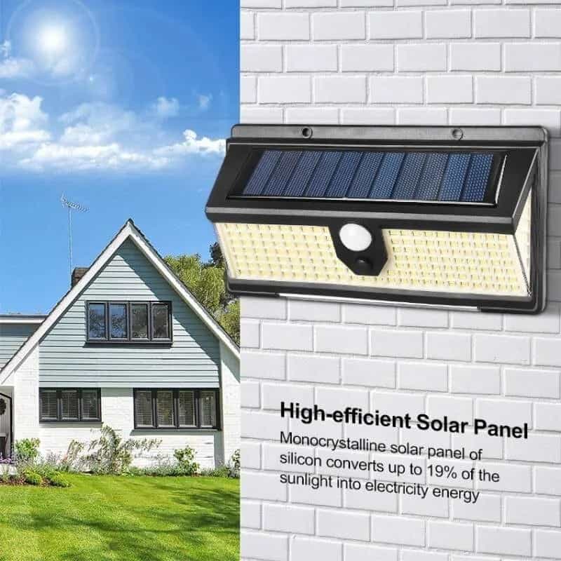 50W Water-resistant LED Solar Wall Light