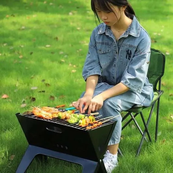 Portable X-type Folding Barbecue Grill Cross-border